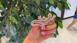 Брошь из бисера ящерица | как сделать брошь своими руками | lizard brooch tutorial