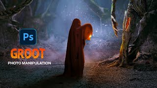 Groot | Photo Manipulation | Speed Art