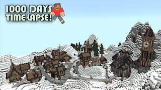 1000 Days in Survival Minecraft | TIME-LAPSE: Days 0 to 1000