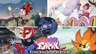 Knockout - References Replaced With Their Original Songs! | Friday Night Funkin' Indie Cross Cuphead