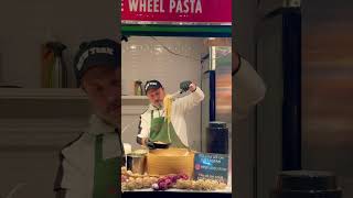 Wheel pasta at Christmas Matket NYC #christmas #bryantpark #nyc