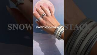 Like snow on the beach… Embrace the magic of February’s #snowmoon with our icy #braceletstacks🏔️🌕✨