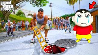 GTA 5 : Shin Chan & Franklin Surviving a Biggest Zombie Attack in GTA 5 Tamil !