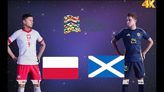 3-2 POLAND VS SCOTLAND | UEFA NATIONS LEAGUE | Full Match 24/25 | efootball pes 2025 [4K]