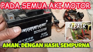 banyak yang tdk tahu cara naikan arus aki motor || kuat, besar & stabil !!