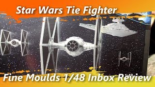 Star Wars Tie Fighter 1/48 Fine Molds (rare kit) Inbox Review