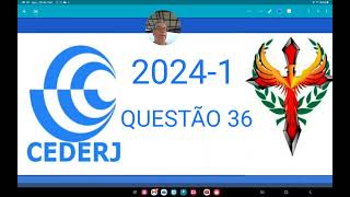 CEDERJ 2024-1 questão 36, As funções reais f e g são definidas por: f (x) = log8 [(2 + x2)3] e g(x)