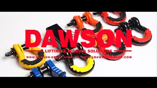 DAWSON Drop Forged Bow Shackle with PU Protection for Recovery Strap, Recovery Shackles