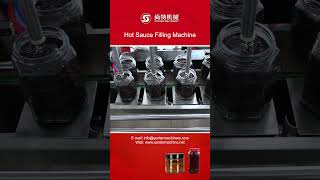 Automatic Hot Sauce Filling Machine, Hot Sauce Bottling Machine, Bottled Sauce Production Equipment