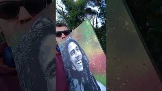 #bobmarley pintado com spray e #stencil Multilayer #riqstencil