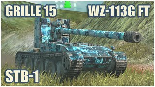 STB-1, Grille 15 & WZ-113G FT • WoT Blitz Gameplay