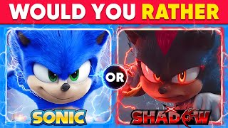 Would You Rather...? Sonic The Hedgehog 3 Edition 🦔🔵 Quiz Kingdom