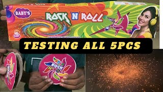 #crackers Testing| Rock and Roll |Testing all 5pcs #sivakasi #kannancrackers #crackersexperiment