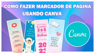 COMO FAZER MARCADOR DE PAGINA USANDO CANVA