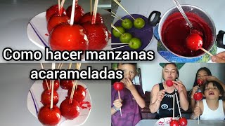 como hacer manzanas acarameladas