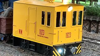 Box cab miniature train, mollala Oregon