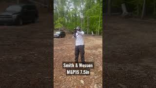 Muzzle flash ‼️‼️ smith & Wesson MP15 pistol #223 #556