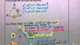 2D Trig - Cosine Rule