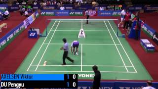 QF - MS - DU Pengyu vs Viktor AXELSEN - 2014 India Badminton Open (F 1-2)