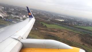 Icelandair 757-200 Takeoff From Glasgow