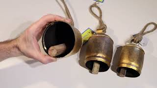 Set of 3 Harmony Bells with Brass Finish Unboxing and Overview