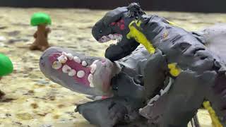 Indominus Rex vs Indoraptor (stop motion)