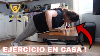 EJERCICIOS en CASA para PONERNOS EN FORMA 😎 #vlog