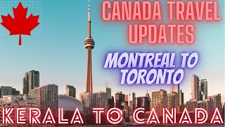 Canada travel updates ( Kerala to Canada ) -Montreal to Brampton via Toronto - Canada Malayalam vlog