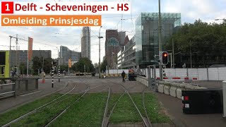 Tram 1 tijdens Prinsjesdag | HTM | Delft - Scheveningen - HS | 2024