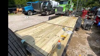 New Wood On My Dads Leonard Utility Trailer