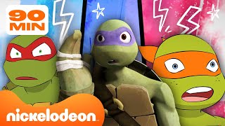 Черепашки-ниндзя | 90 МИНУТ лучших моментов "Черепашки-ниндзя"! 🐢 | Nickelodeon Cyrillic