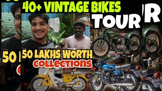 VINTAGE BIKES GARAGE TOUR - Collections Worth 50 Lakhs🔥😍