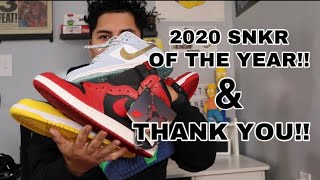 2020 SNEAKER OF THE YEAR + THANK YOU FOR ALL THE SUPPORT!