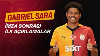 🎙 Yeni transferimiz Gabriel Sara’nın, imza töreni sonrası ilk açıklamaları