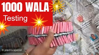 1000 Wala 2021 | Crackers testing 2021 | Biggest Wala Crackers Testing | Diwali Crackers | 2021 Wala