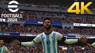 efootball 2024 Update New Gameplay ARGENTINA VS BRAZIL #copaamericausa2024  - Official Gameplay | 4K