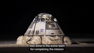 NASA and Boeing Starliner back to Earth and Inspection begin for faulty capsule