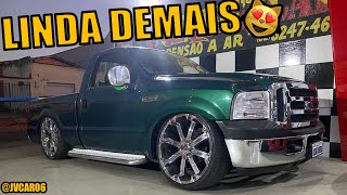 F250 GREEN COM SUSPENSÃO A AR E SOM AUTOMOTIVO MUITO FORTE!!!