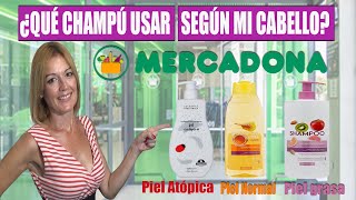 Qué champú puedo usar para mi cabello si lo tengo graso, seco o sensible | Tipos Champús Mercadona