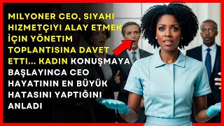 Milyoner CEO, Siyahi Hizmetçiyi Alay Etmek İçin Yönetim Toplantısına Davet Etti...