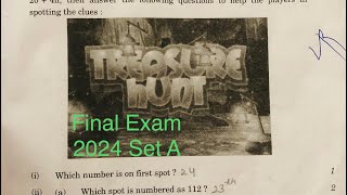 Class-10th CBSE | Case Study Final Exam Question Paper 2024 Maths | Treasure Hunt is an exciting and