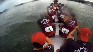 World Dragon Boat Championships (U24): Race 155 - Small Boat Open 500m Round 2 - Canada 1