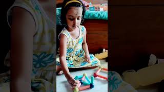 🧲🪑Making chair with Magnetic Stick Toy👍👍👍👍 #shortsvideo #magnetictoy #magnetic #chair