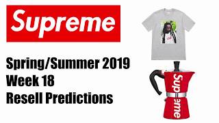 Supreme Spring/Summer 2019 Week 18 Top 5 Most Profitable Items (Resale Predictions)