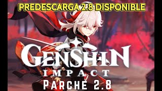 2.8 genshin Impact доступна предварительная загрузка уведомление о предварительной загрузке