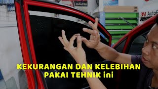 ada 2 cara ketika pasang kaca film mobil