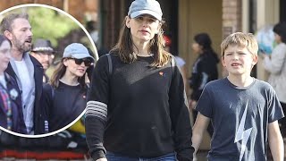 Ben Affleck and Jennifer Garner take their son Samuel Affleck to Disneyland