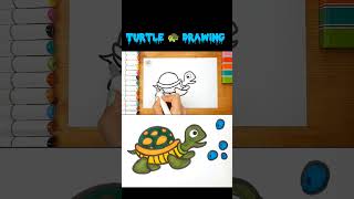 Part 1. Teaching Turtle Drawing - Teaching Kids Drawing - How to Draw a Turtle