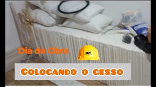 COMEÇANDO A COLOCAR O GESSO #diariodeobra #sitiodozero #vidanocampo #vidanaroça #sitio #house