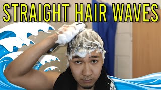 How to Start Straight Asian Hair Waves In 1 Day!! (Wash & Style Method)